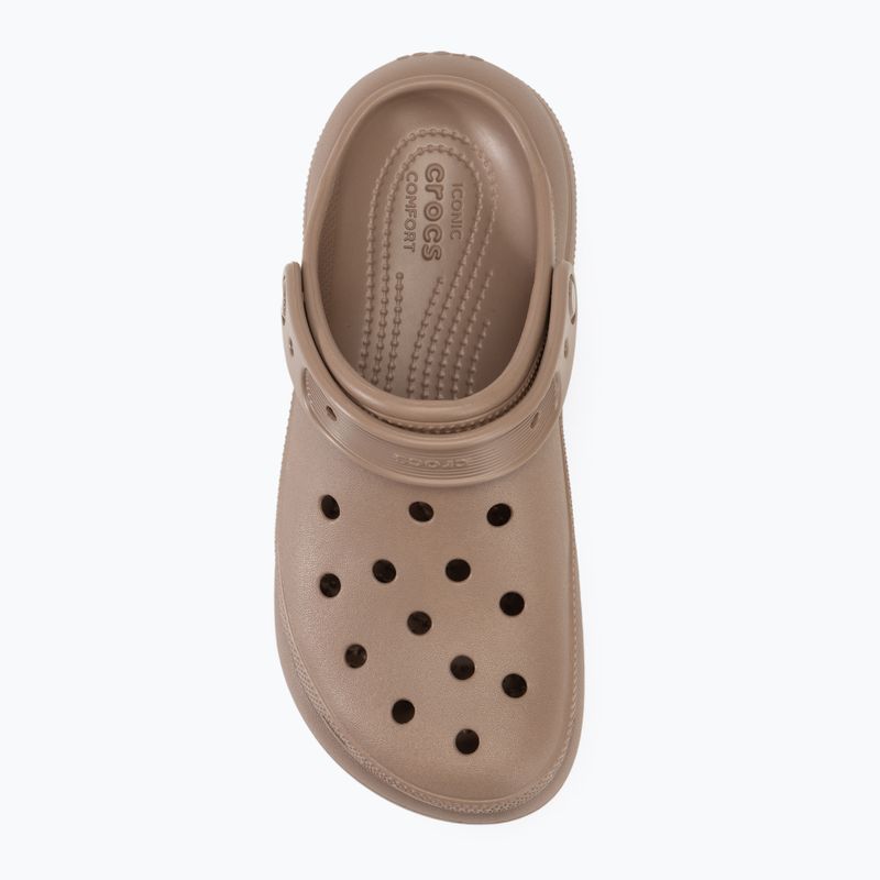 Papuci Crocs Classic Crush Clog latte 6