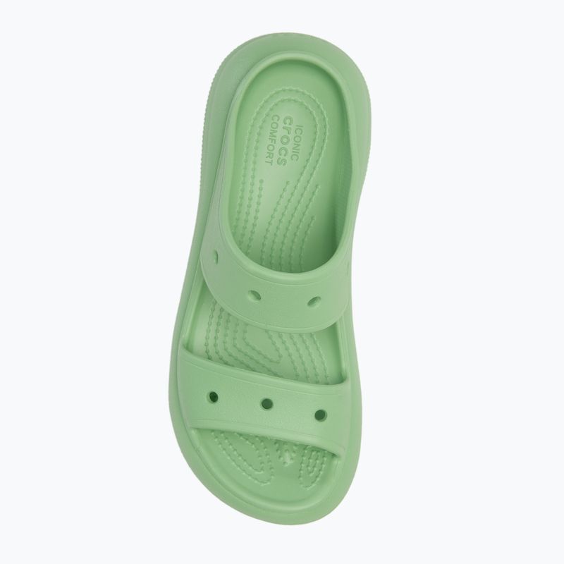 Papuci pentru femei Crocs Classic Crush Sandal fair green 5