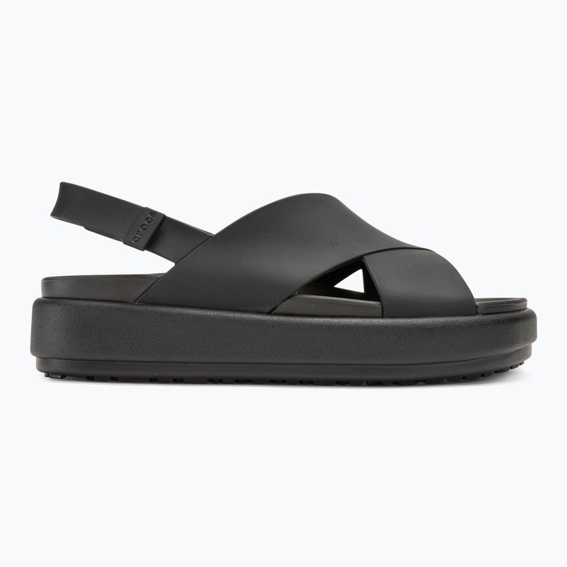 Sandale pentru femei Crocs Brooklyn Luxe Cross Strap black 2