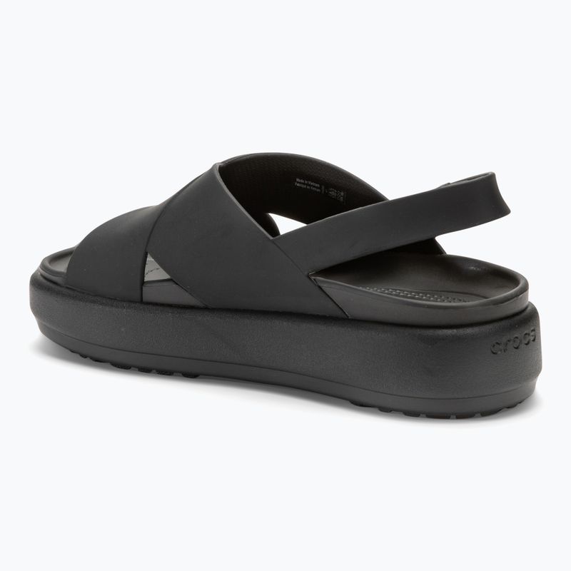 Sandale pentru femei Crocs Brooklyn Luxe Cross Strap black 3