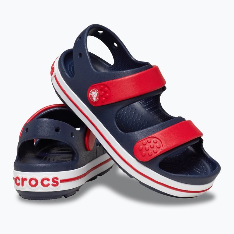 Sandale pentru copii Crocs Crocband Cruiser Kids navy/varsity red 10