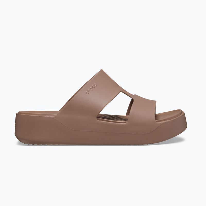 Șlapi pentru femei Crocs Gateway Platform H-Strap latte