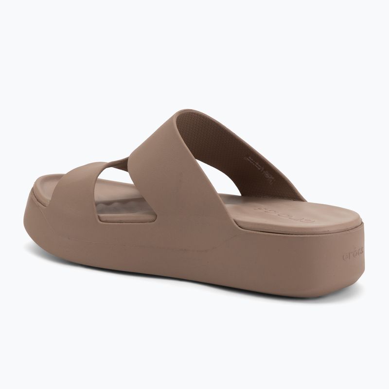Șlapi pentru femei Crocs Gateway Platform H-Strap latte 3