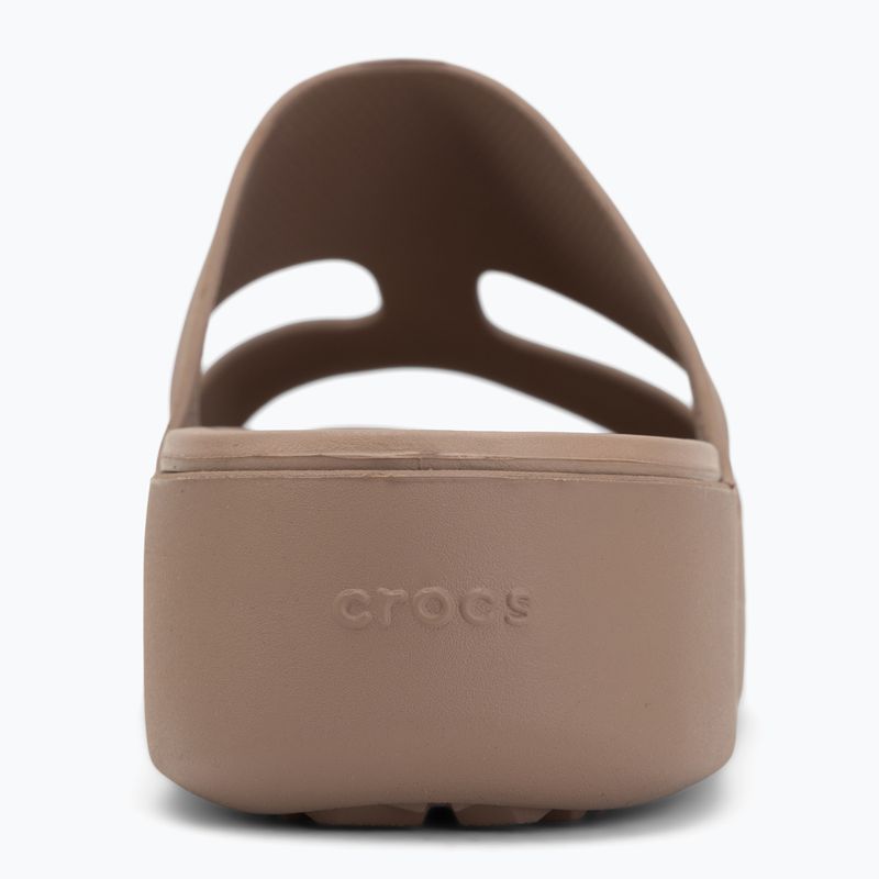 Șlapi pentru femei Crocs Gateway Platform H-Strap latte 6