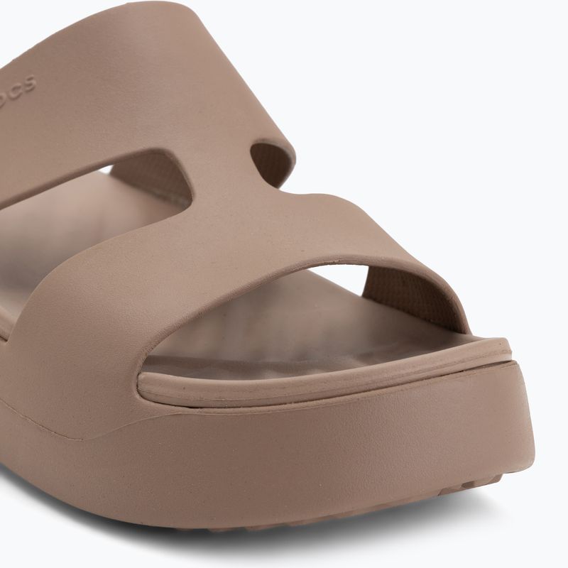 Șlapi pentru femei Crocs Gateway Platform H-Strap latte 7
