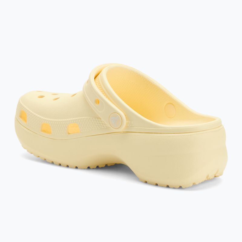 Papuci pentru femei Crocs Classic Platform Clog buttercream 4