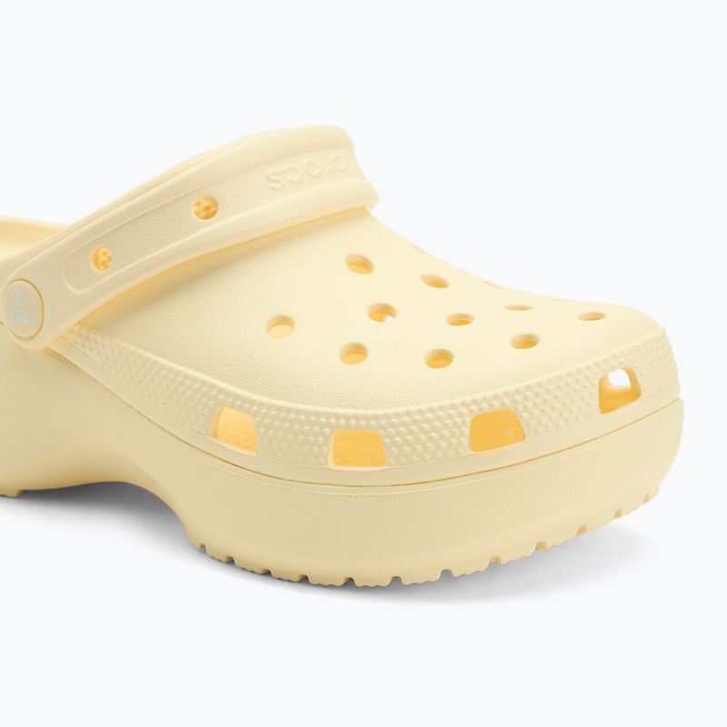 Papuci pentru femei Crocs Classic Platform Clog buttercream 8