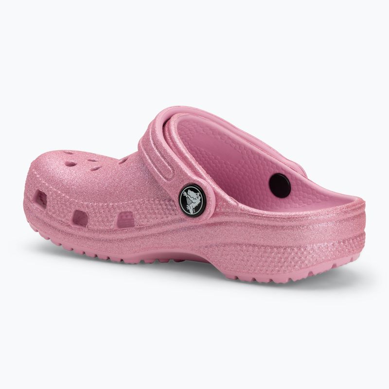 Papuci pentru copii  Crocs Classic Glitter Clog Toddler pink tweed glitter 4