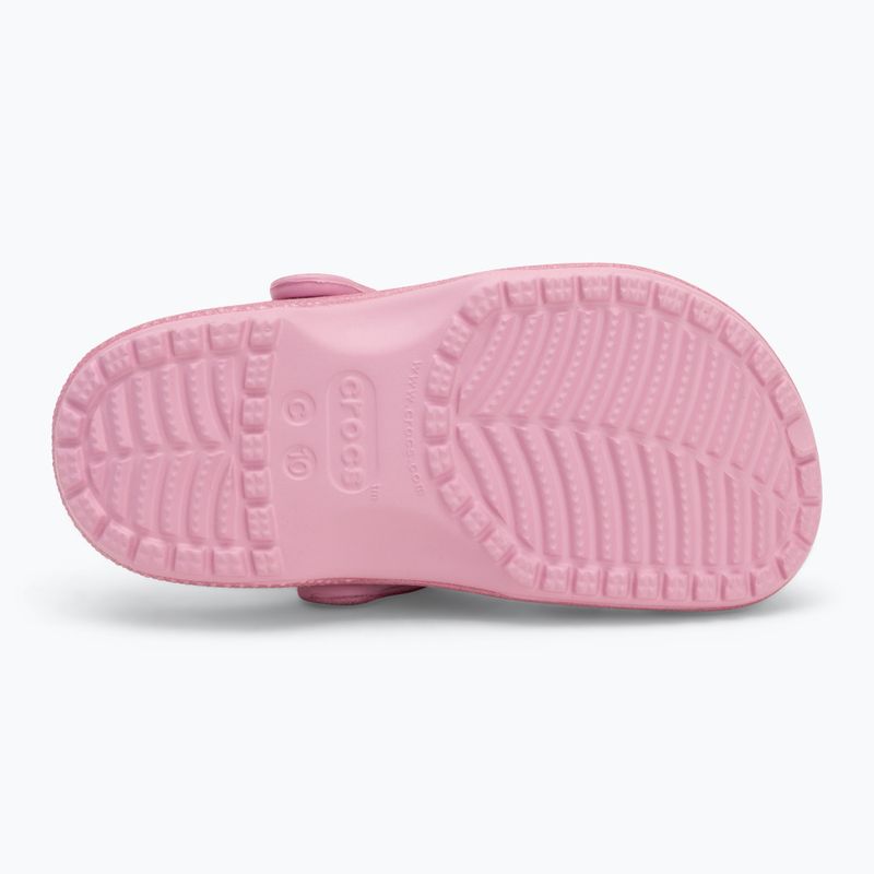 Papuci pentru copii  Crocs Classic Glitter Clog Toddler pink tweed glitter 5