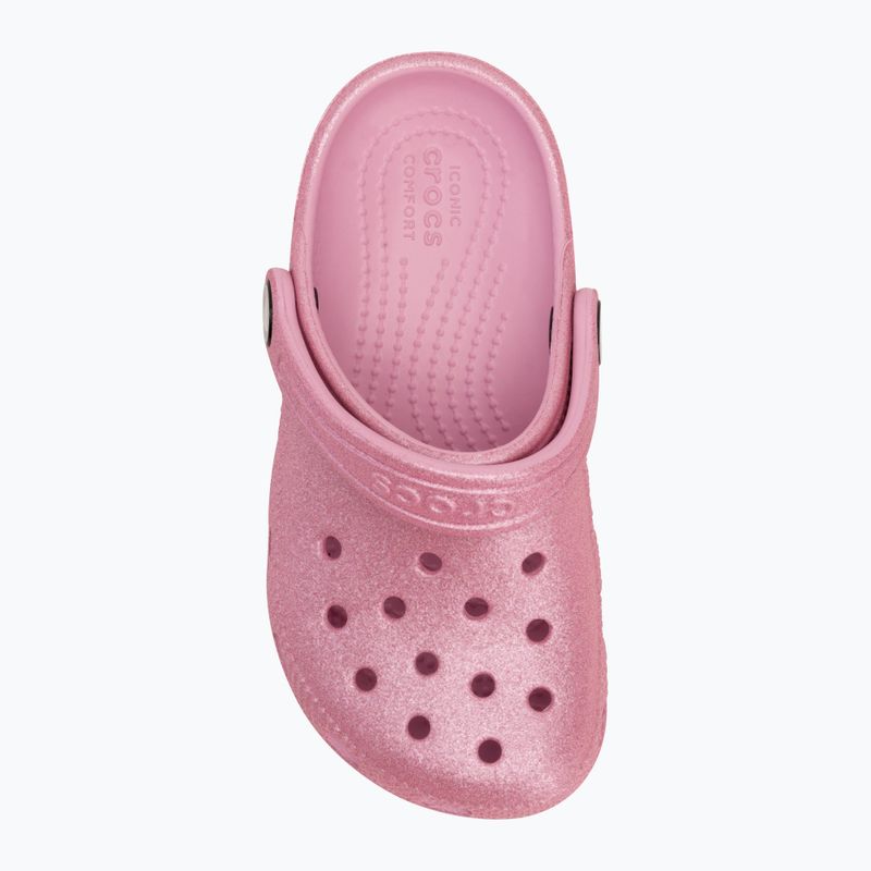 Papuci pentru copii  Crocs Classic Glitter Clog Toddler pink tweed glitter 6