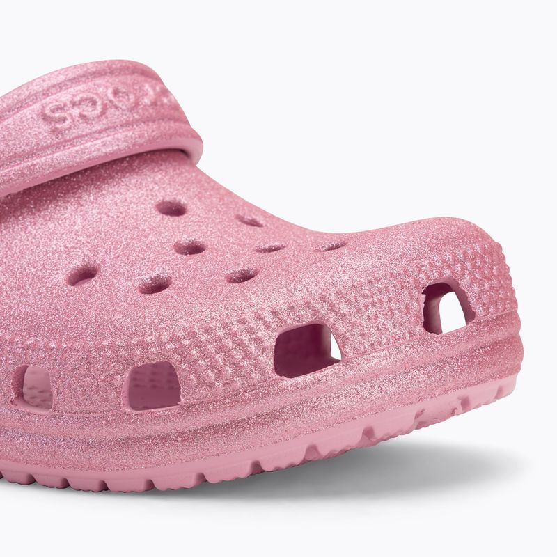 Papuci pentru copii  Crocs Classic Glitter Clog Toddler pink tweed glitter 8