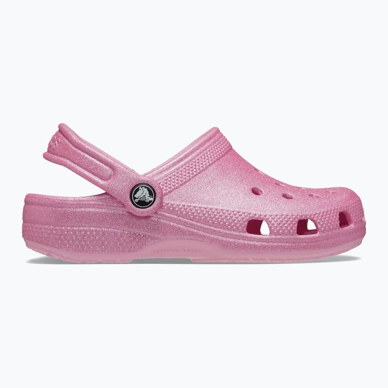 Papuci pentru copii  Crocs Classic Glitter Clog Kids pink tweed glitter 2