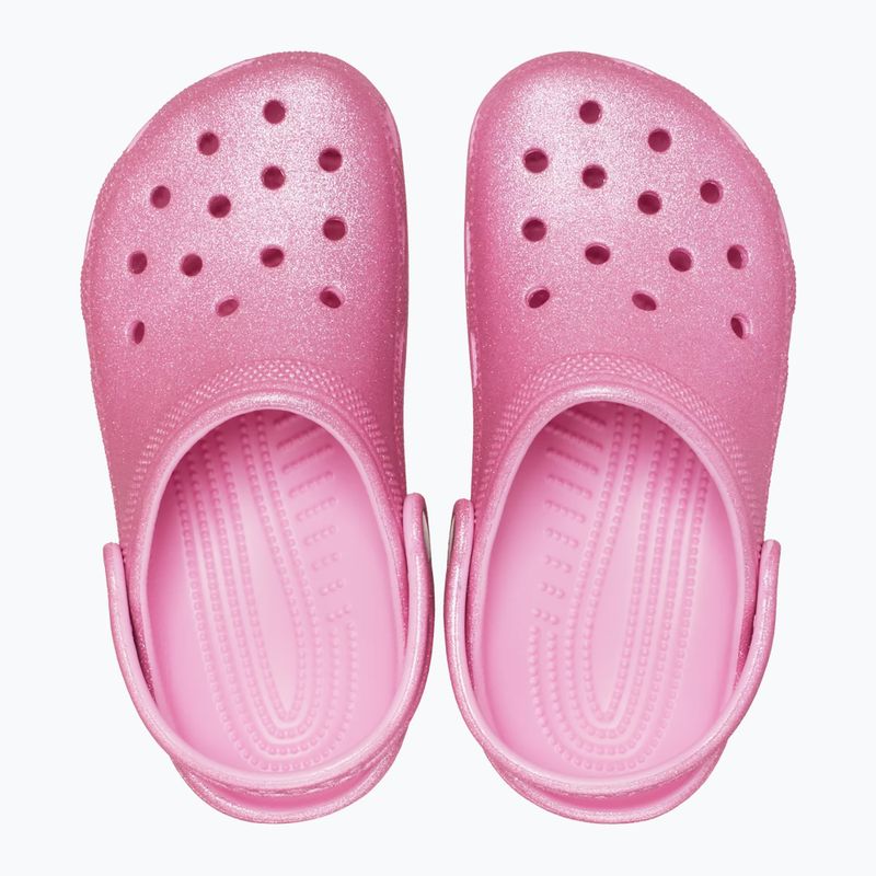 Papuci pentru copii  Crocs Classic Glitter Clog Kids pink tweed glitter 4