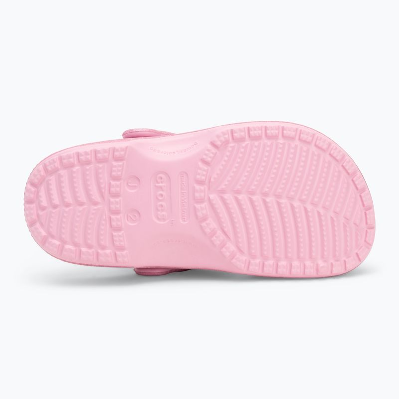 Papuci pentru copii  Crocs Classic Glitter Clog Kids pink tweed glitter 5