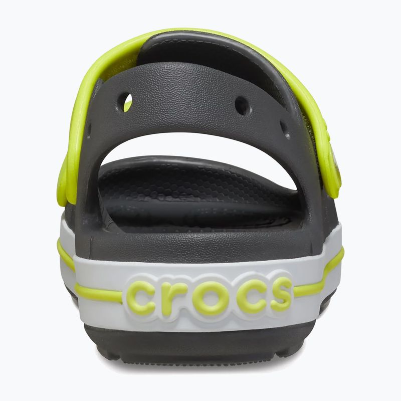 Sandale pentru copii Crocs Crocband Cruiser Kids slate grey/acidity 3