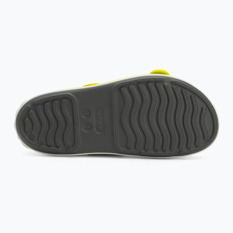 Sandale pentru copii Crocs Crocband Cruiser Kids slate grey/acidity 4