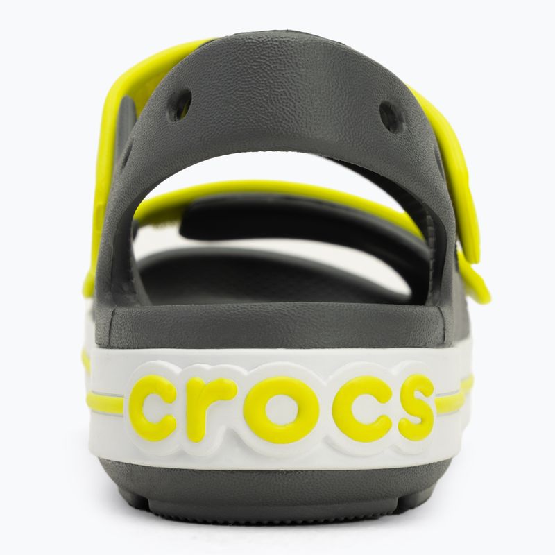 Sandale pentru copii Crocs Crocband Cruiser Kids slate grey/acidity 6