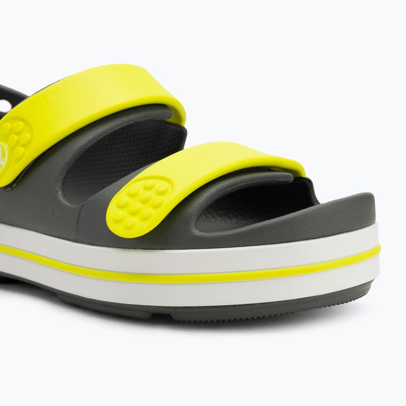 Sandale pentru copii Crocs Crocband Cruiser Kids slate grey/acidity 7