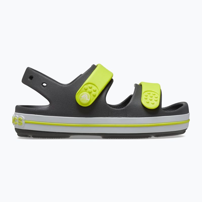 Sandale pentru copii Crocs Crocband Cruiser Toddler slate grey/acidity 2