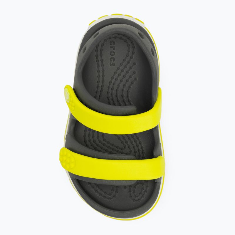 Sandale pentru copii Crocs Crocband Cruiser Toddler slate grey/acidity 4