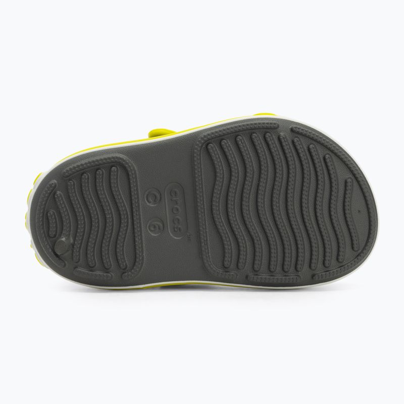 Sandale pentru copii Crocs Crocband Cruiser Toddler slate grey/acidity 5