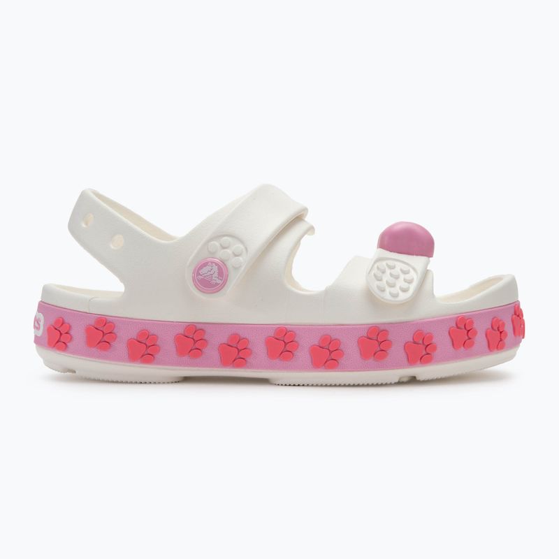 Sandale pentru copii Crocs Crocband Cruiser Pet Kids white/pink tweed 2