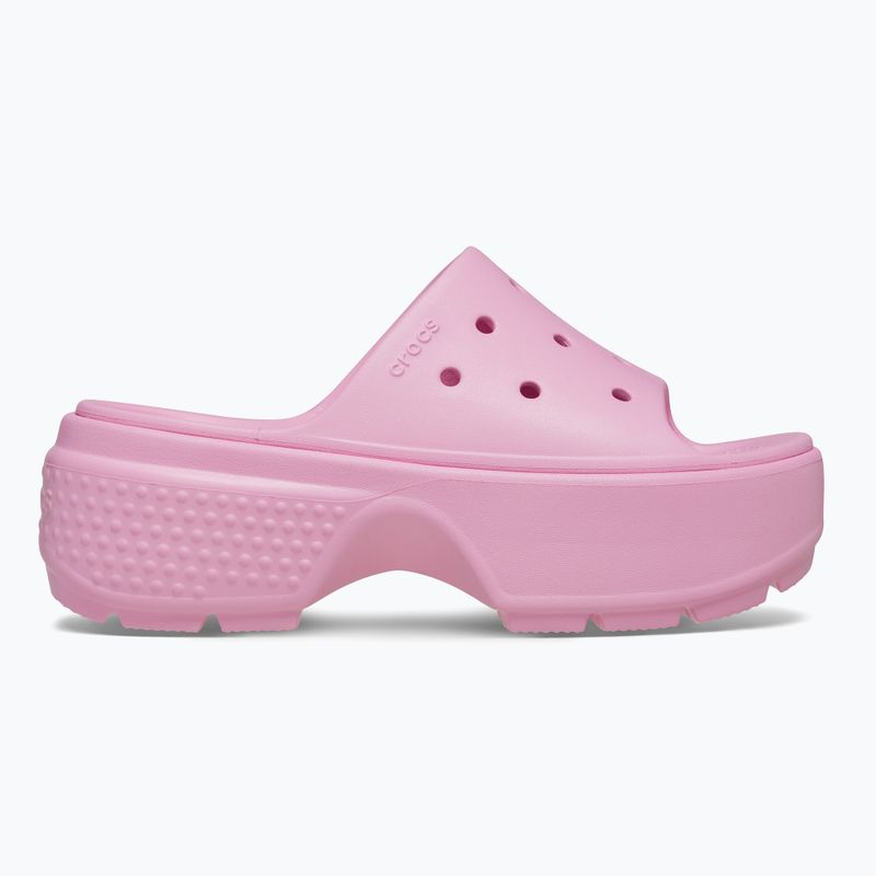 Papuci pentru femei Crocs Stomp Slide pink tweed 9