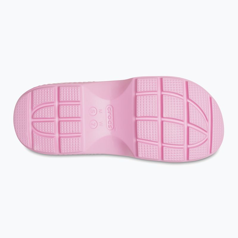 Papuci pentru femei Crocs Stomp Slide pink tweed 11