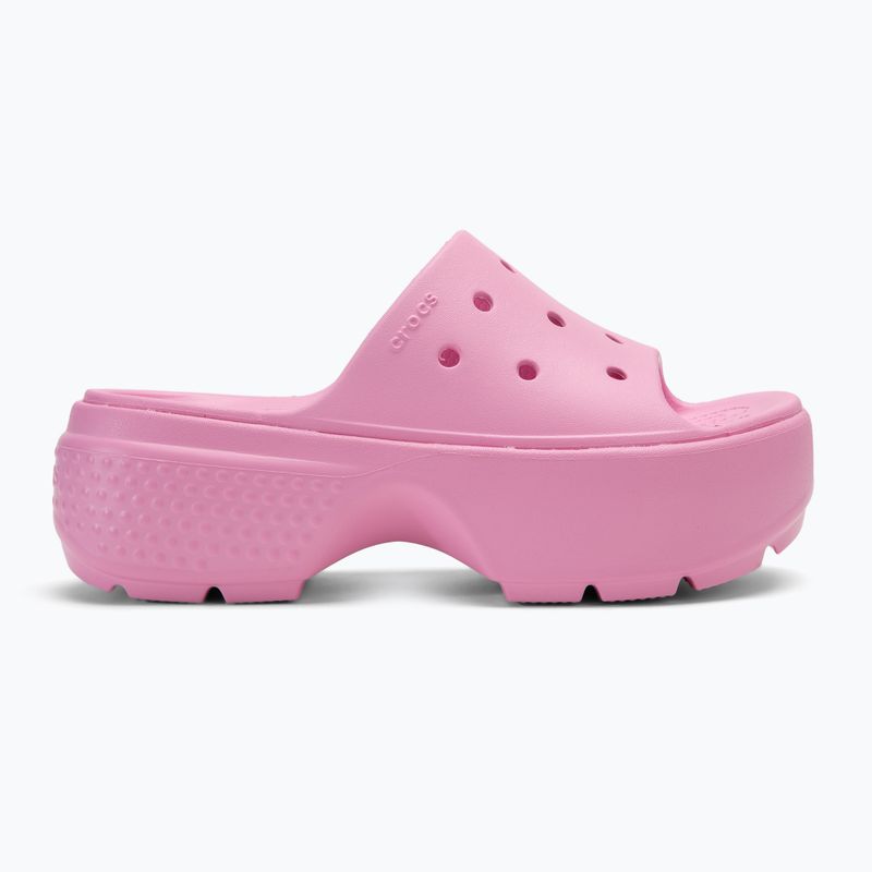Papuci pentru femei Crocs Stomp Slide pink tweed 2