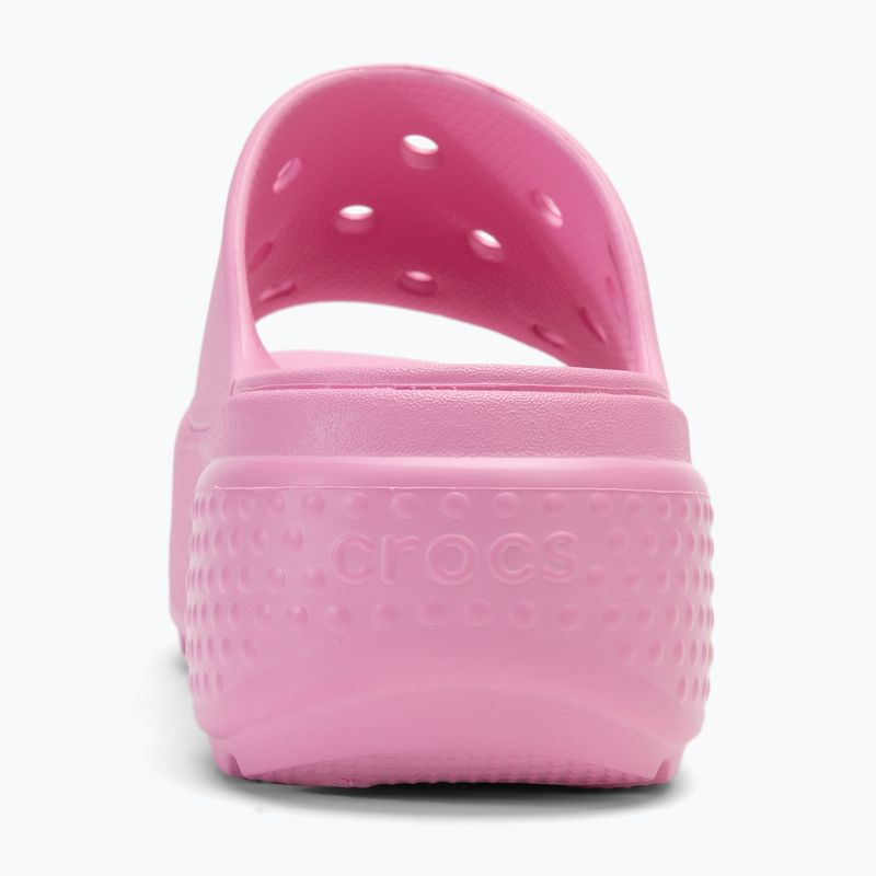 Papuci pentru femei Crocs Stomp Slide pink tweed 6
