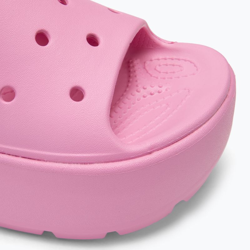 Papuci pentru femei Crocs Stomp Slide pink tweed 7