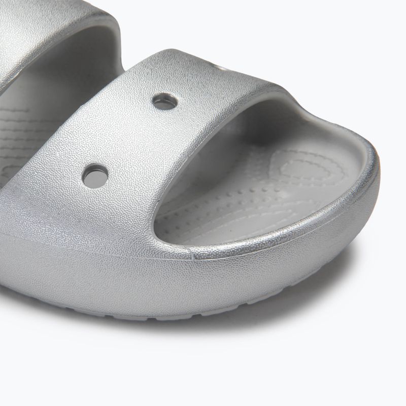 Papuci Crocs Classic Metallic Sandal V2 silver 7