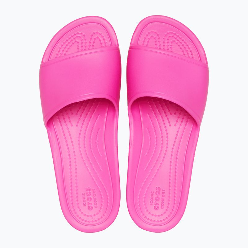 Papuci pentru femei Crocs Kadee Slide electric pink 12