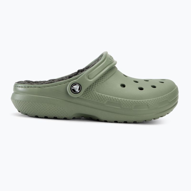 Papuci Crocs Classic Lined Clog moss/multi 3