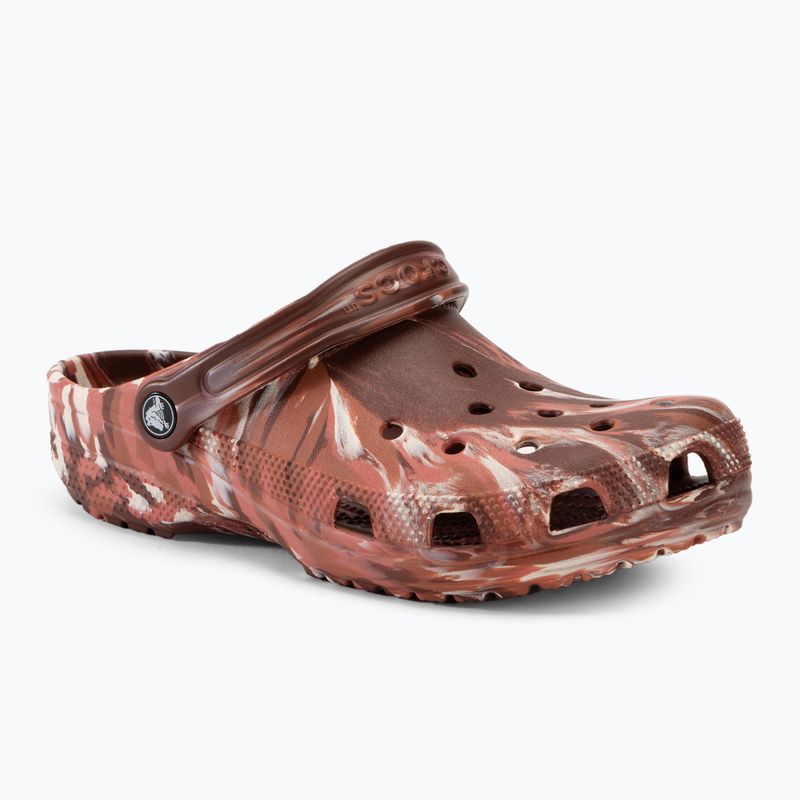 Papuci Crocs Classic Marbled Clog dark clay/multi