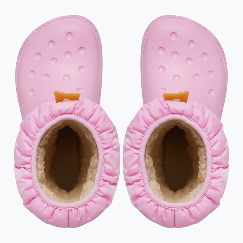 Ghete pentru copii Crocs Classic Neo Puff pink tweed/gum 12