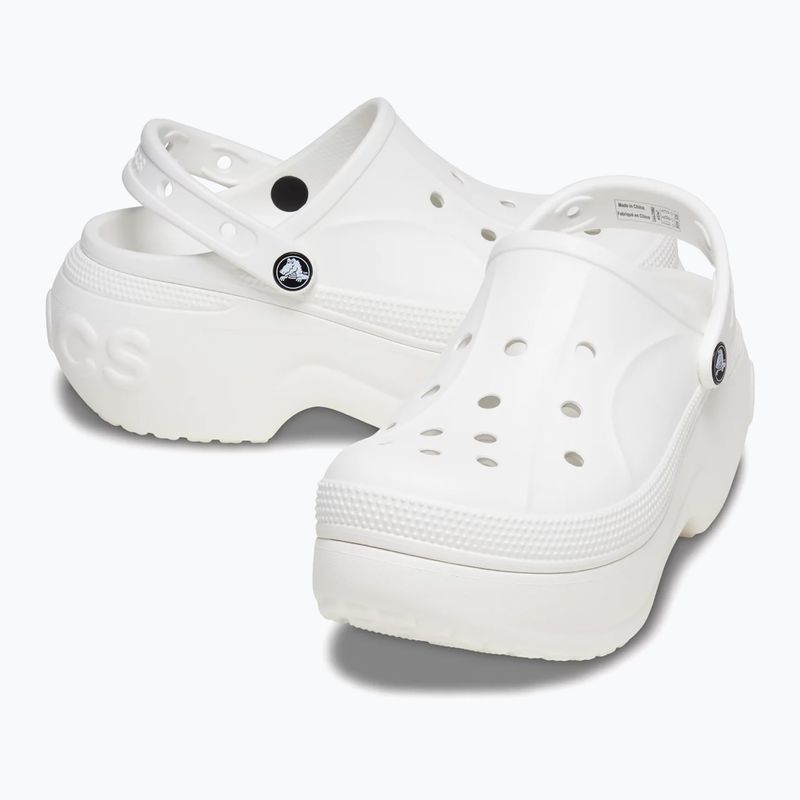 Șlapi pentru femei Crocs Bella white 6