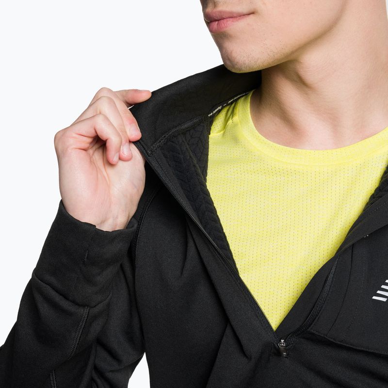 Tricou de antrenament pentru bărbați New Balance Top NB Heat Grid Half Zip negru NBMT23252BK 4