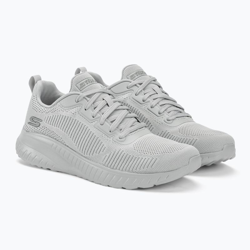 Încălțăminte pentru femei SKECHERS Bobs Squad Chaos Face Off light gray 4