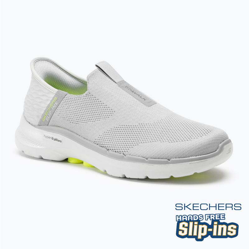 Încălțăminte pentru bărbați SKECHERS Slip-ins Go Walk 6 Easy On grey/grey/green