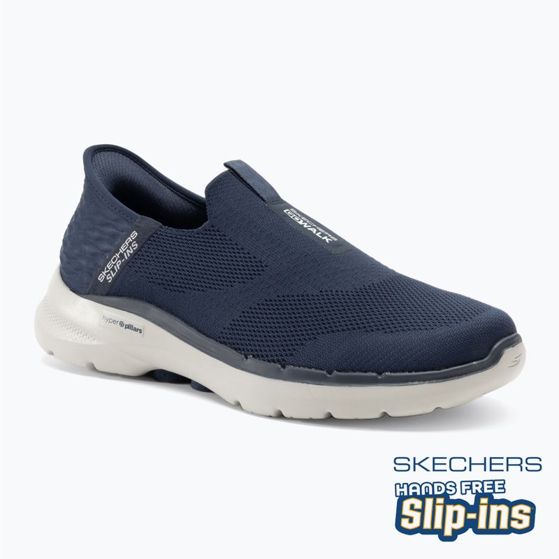 Încălțăminte pentru bărbați SKECHERS Slip-ins Go Walk 6 Easy On navy/white