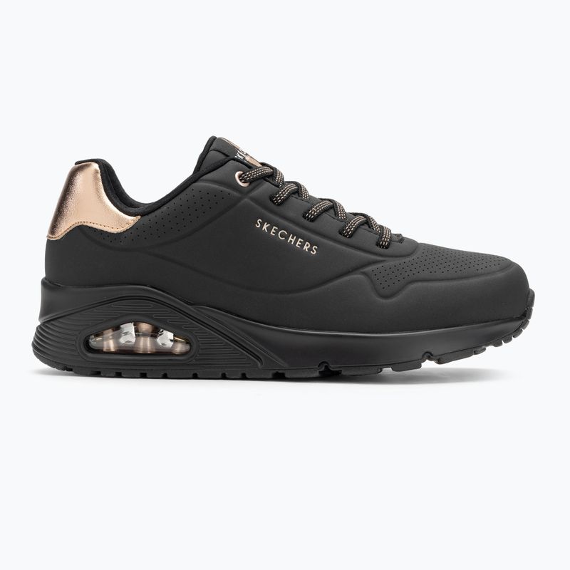 Încălțăminte pentru femei SKECHERS Uno Shimmer Away black/gold 2