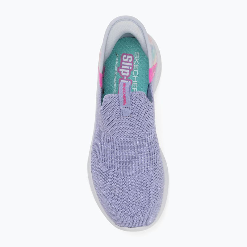 Încălțăminte pentru copii SKECHERS Slip-Ins Ultra Flex 3.0 lavender/multi 5