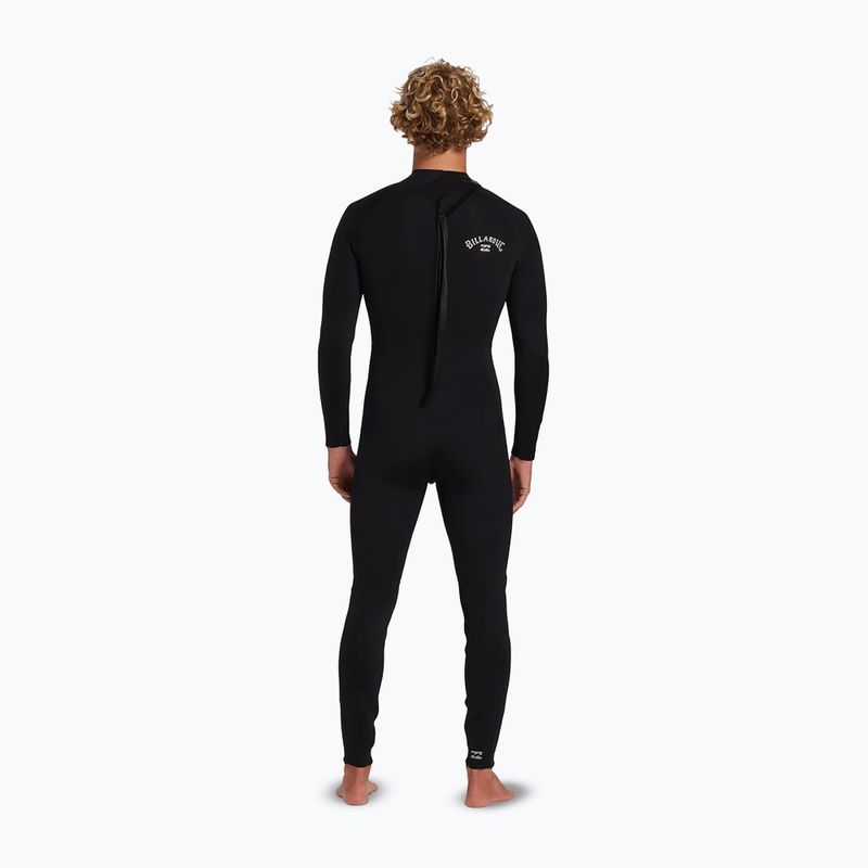 Costum de înot pentru bărbați Billabong 4/3 mm Foil Back Zip black 2