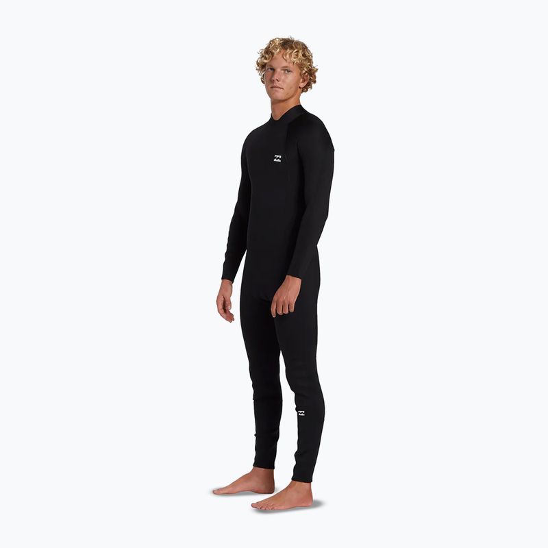 Costum de înot pentru bărbați Billabong 4/3 mm Foil Back Zip black 3