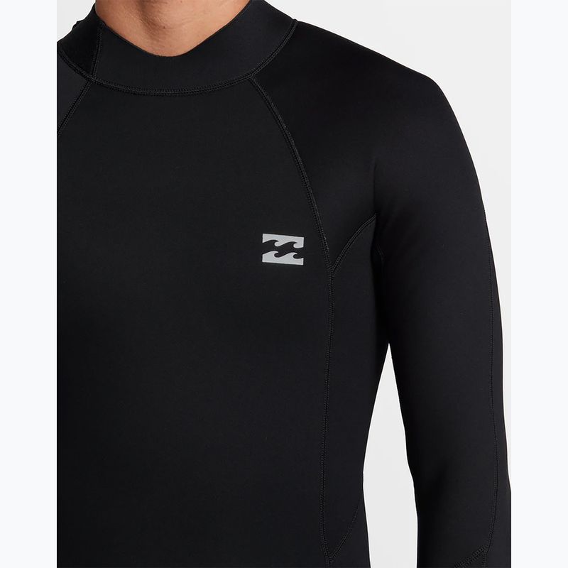 Costum de înot pentru bărbați Billabong 4/3 mm Foil Back Zip black 4