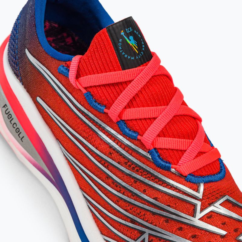 Încălțăminte de alergat pentru femei New Balance TCS New York City Marathon FuelCell SC Elite V3 roșie NBWRCELNY3 8