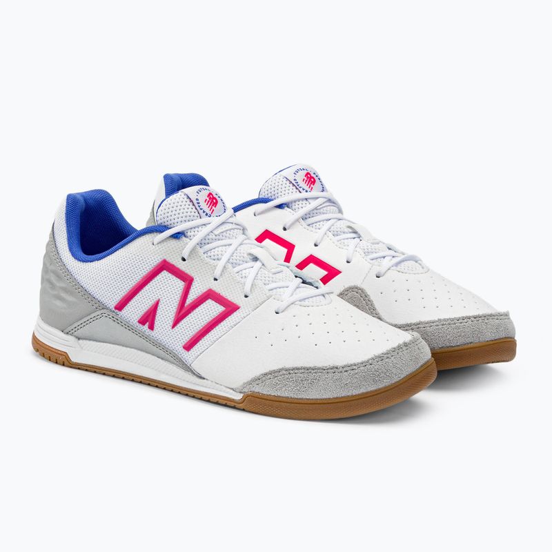 New Balance Audazo V6 Command IN ghete de fotbal pentru copii alb 4