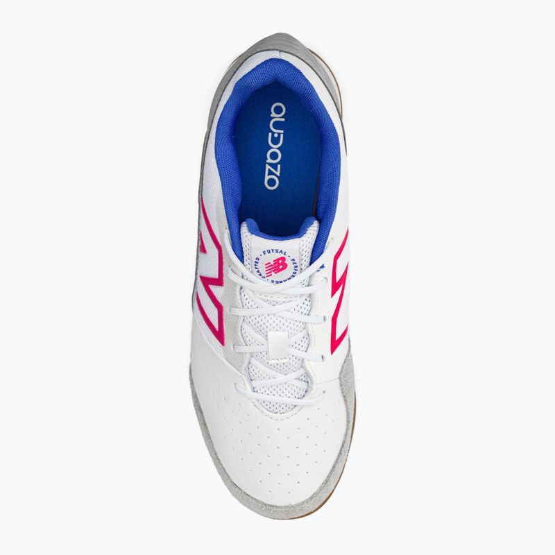 New Balance Audazo V6 Command IN ghete de fotbal pentru copii alb 6