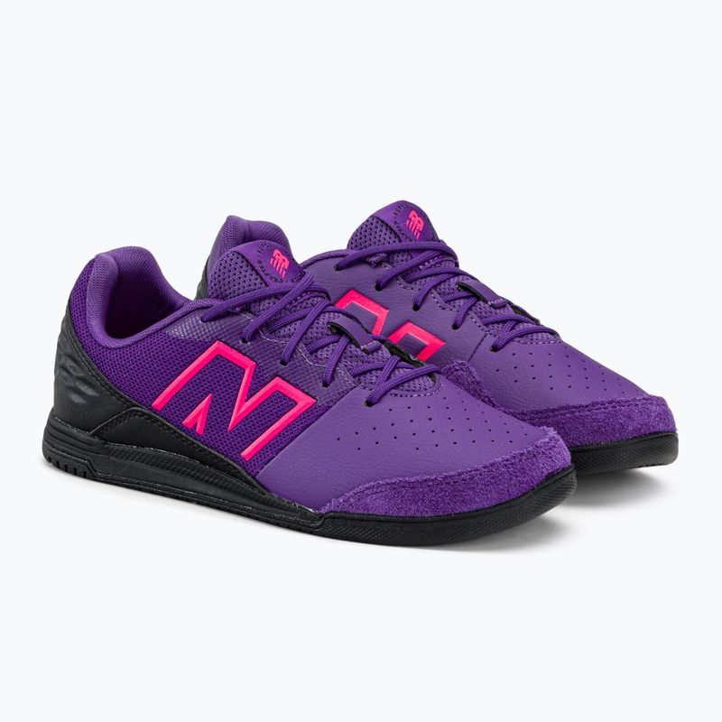 New Balance Audazo V6 Command IN ghete de fotbal pentru copii violet 4